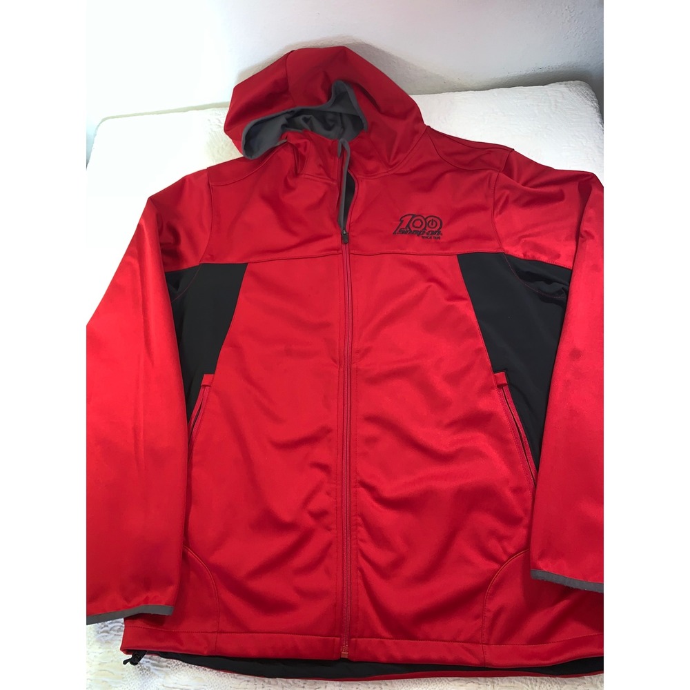 Snap-on Tools 100 Year Anniversary Hooded Jacket Mens Large Red Black